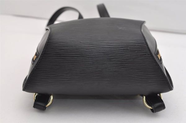 Authentic Louis Vuitton Epi Mabillon Backpack Black M52232 LV 5133J