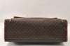Authentic CELINE Macadam Blason Shoulder Tote Bag PVC Leather Brown 5133K
