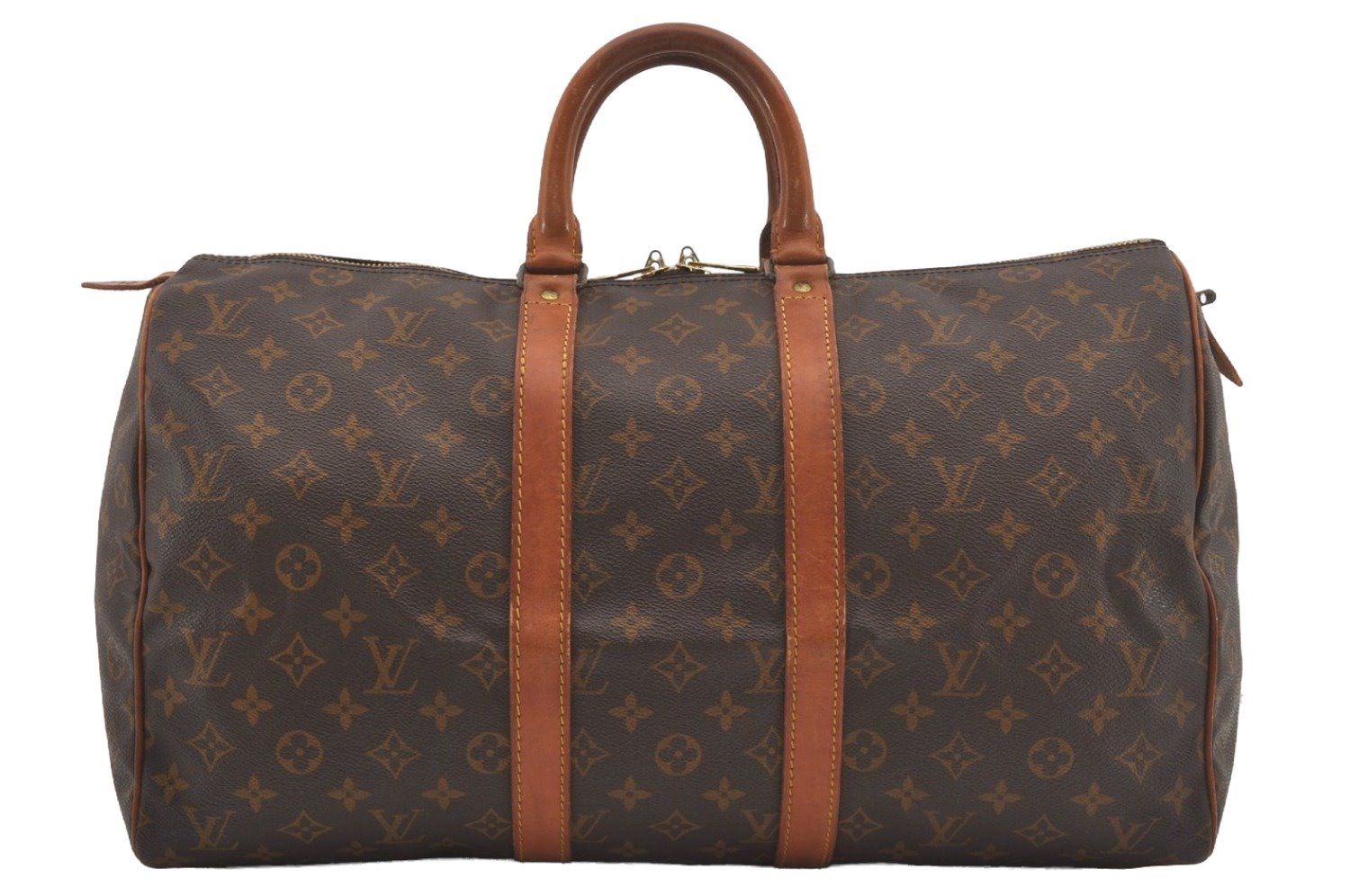 Authentic Louis Vuitton Monogram Keepall 45 Travel Boston Bag Old Model LV 5135I