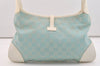 Authentic GUCCI Kandinsky Shoulder Bag GG Canvas Leather 0014057 Blue 5135J