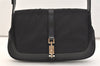 Authentic GUCCI Jackie Shoulder Hand Bag Canvas Leather 0013824 Black 5136J