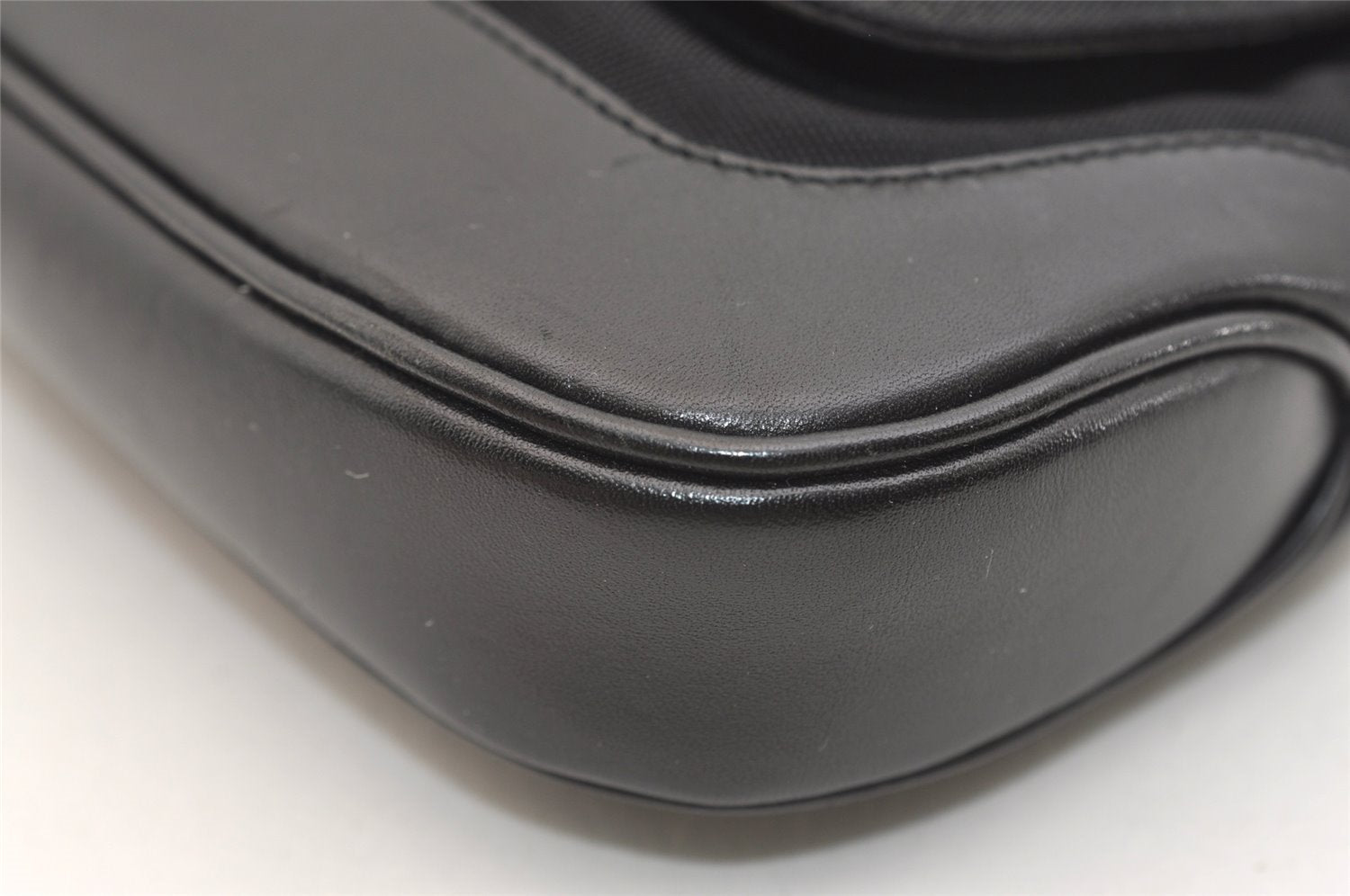 Authentic GUCCI Jackie Shoulder Hand Bag Canvas Leather 0013824 Black 5136J