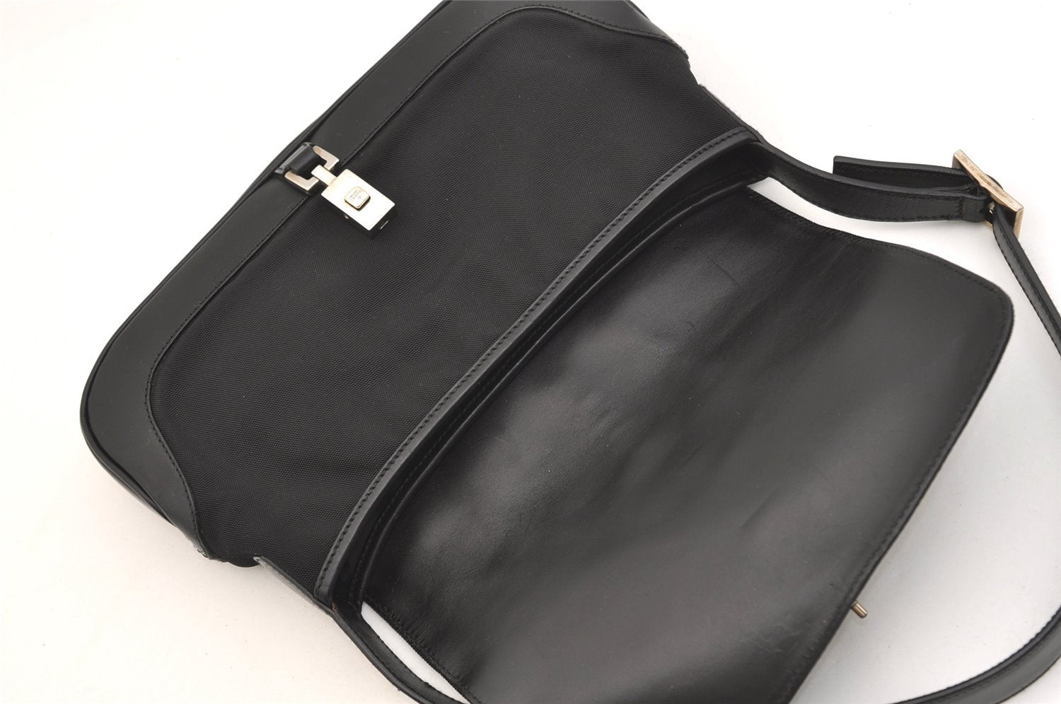 Authentic GUCCI Jackie Shoulder Hand Bag Canvas Leather 0013824 Black 5136J