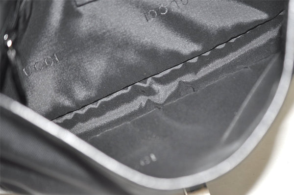 Authentic GUCCI Jackie Shoulder Hand Bag Canvas Leather 0013824 Black 5136J