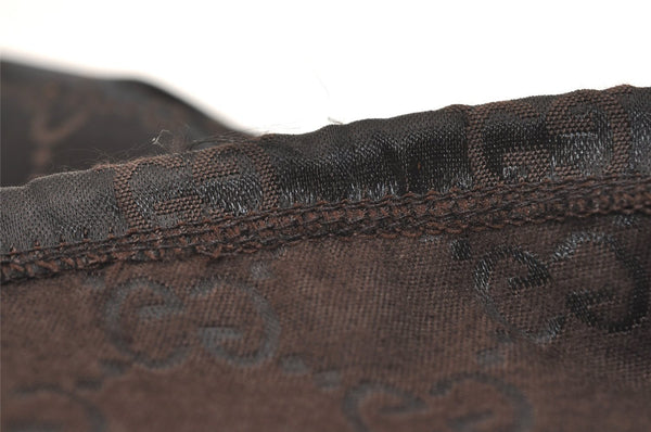 Authentic GUCCI Jackie Shoulder Hand Bag Canvas Leather 0013824 Black 5136J