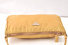 Authentic PRADA Nylon Tessuto Hand Bag Pouch Purse Yellow 5136K