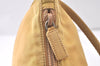 Authentic PRADA Nylon Tessuto Hand Bag Pouch Purse Yellow 5136K