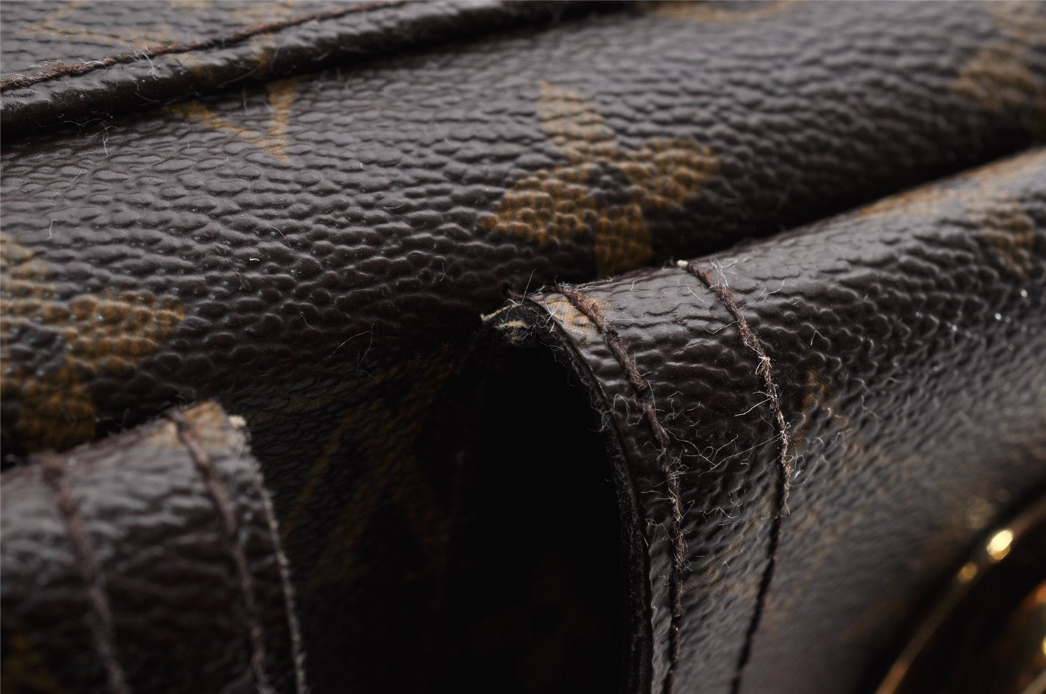 Authentic Louis Vuitton Monogram Manhattan PM Hand Bag Purse M40026 LV 5137I