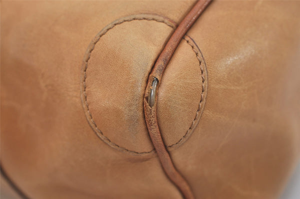 Authentic GUCCI Sherry Line Hand Boston Bag Leather Canvas 0000851 Brown 5137J