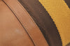 Authentic GUCCI Sherry Line Hand Boston Bag Leather Canvas 0000851 Brown 5137J
