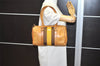 Authentic GUCCI Sherry Line Hand Boston Bag Leather Canvas 0000851 Brown 5137J