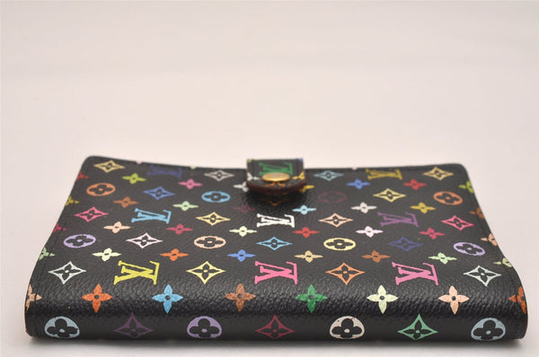 Auth Louis Vuitton Monogram Multicolor Agenda PM Notebook Cover Black Box 5138J