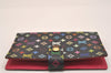 Auth Louis Vuitton Monogram Multicolor Agenda PM Notebook Cover Black Box 5138J