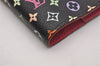 Auth Louis Vuitton Monogram Multicolor Agenda PM Notebook Cover Black Box 5138J