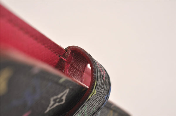 Auth Louis Vuitton Monogram Multicolor Agenda PM Notebook Cover Black Box 5138J