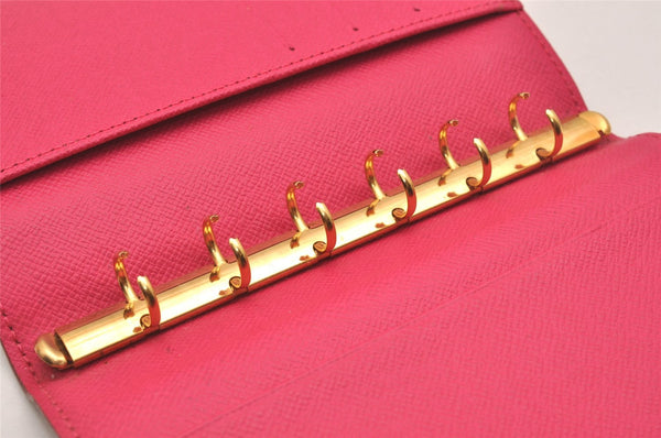 Auth Louis Vuitton Monogram Multicolor Agenda PM Notebook Cover Black Box 5138J