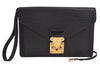 Authentic Louis Vuitton Epi Sellier Dragonne Clutch Bag Black M52612 LV 5139J