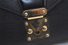 Authentic Louis Vuitton Epi Sellier Dragonne Clutch Bag Black M52612 LV 5139J