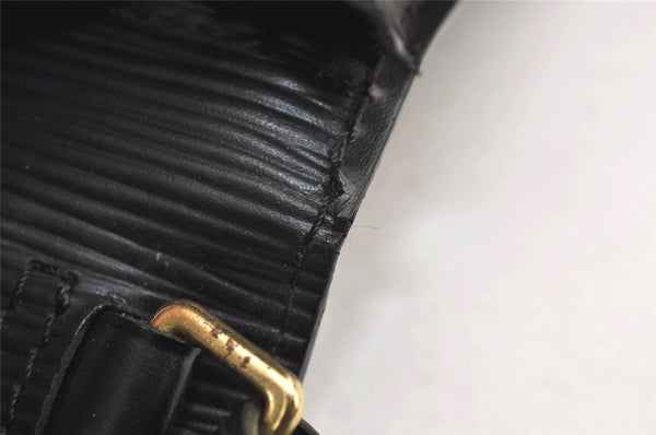 Authentic Louis Vuitton Epi Sellier Dragonne Clutch Bag Black M52612 LV 5139J