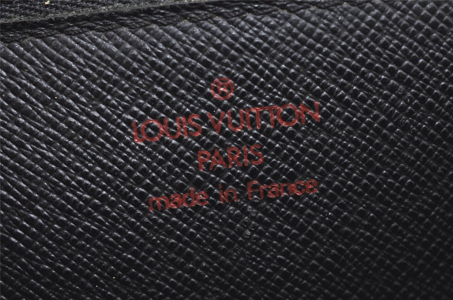 Authentic Louis Vuitton Epi Sellier Dragonne Clutch Bag Black M52612 LV 5139J