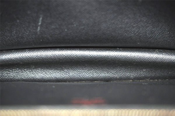 Authentic Louis Vuitton Epi Sellier Dragonne Clutch Bag Black M52612 LV 5139J