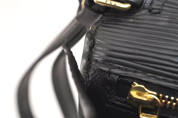 Authentic Louis Vuitton Epi Sellier Dragonne Clutch Bag Black M52612 LV 5139J