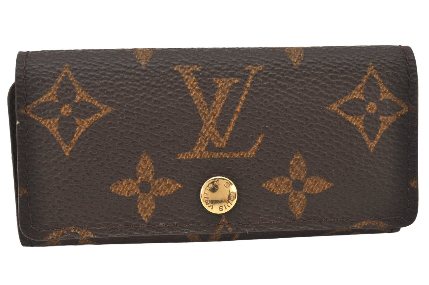 Authentic Louis Vuitton Monogram Multicles 4 Four Hooks Key Case M62631 LV 5139K