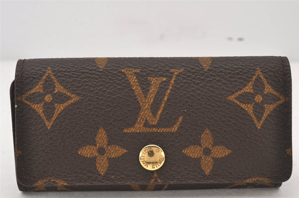 Authentic Louis Vuitton Monogram Multicles 4 Four Hooks Key Case M62631 LV 5139K