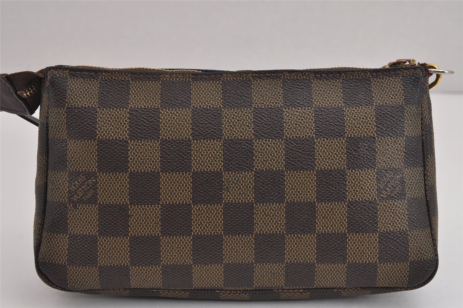 Authentic Louis Vuitton Damier Pochette Accessoires Pouch Purse N51985 LV 5140J