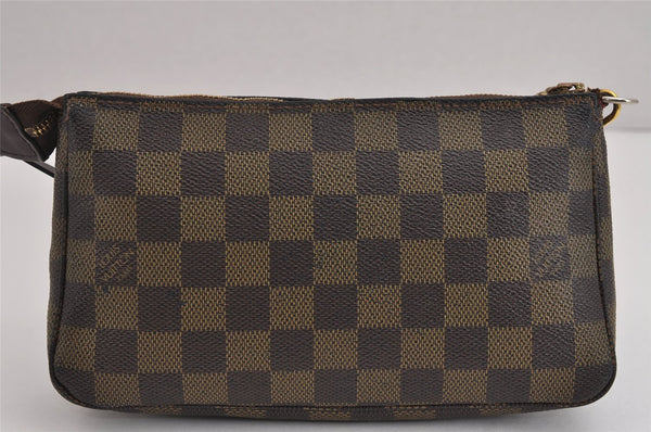 Authentic Louis Vuitton Damier Pochette Accessoires Pouch Purse N51985 LV 5140J