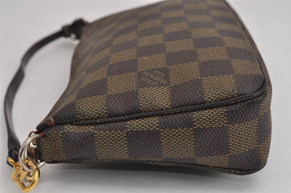 Authentic Louis Vuitton Damier Pochette Accessoires Pouch Purse N51985 LV 5140J