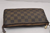 Authentic Louis Vuitton Damier Pochette Accessoires Pouch Purse N51985 LV 5140J