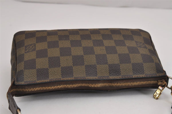 Authentic Louis Vuitton Damier Pochette Accessoires Pouch Purse N51985 LV 5140J