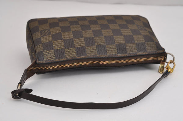 Authentic Louis Vuitton Damier Pochette Accessoires Pouch Purse N51985 LV 5140J