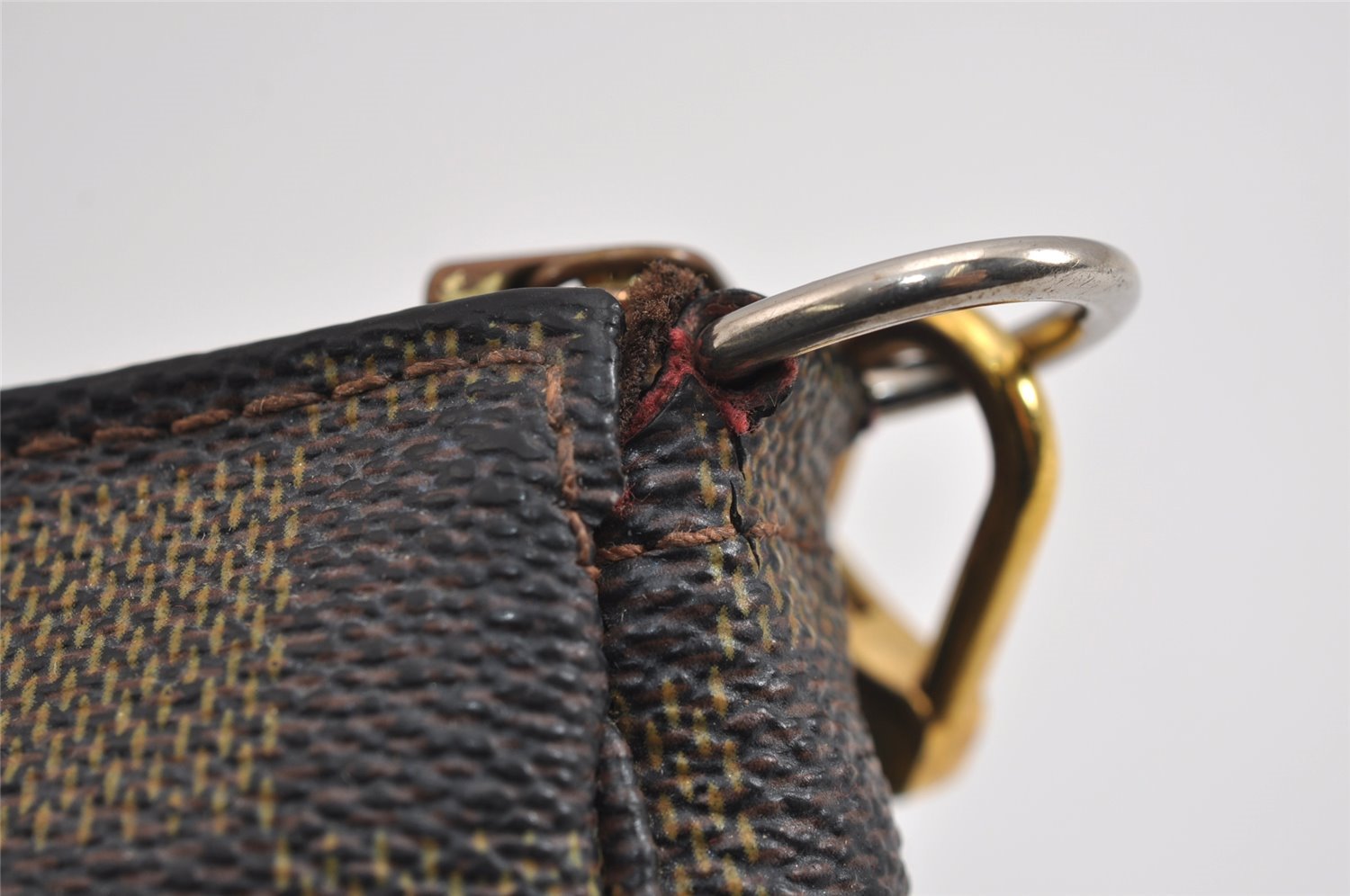 Authentic Louis Vuitton Damier Pochette Accessoires Pouch Purse N51985 LV 5140J