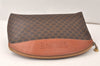 Authentic CELINE Macadam Blason Pattern Clutch Hand Bag PVC Leather Brown 5140K