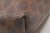 Authentic CELINE Macadam Blason Pattern Clutch Hand Bag PVC Leather Brown 5140K