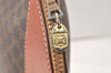 Authentic CELINE Macadam Blason Pattern Clutch Hand Bag PVC Leather Brown 5140K
