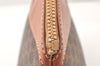 Authentic CELINE Macadam Blason Pattern Clutch Hand Bag PVC Leather Brown 5140K