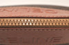 Authentic CELINE Macadam Blason Pattern Clutch Hand Bag PVC Leather Brown 5140K