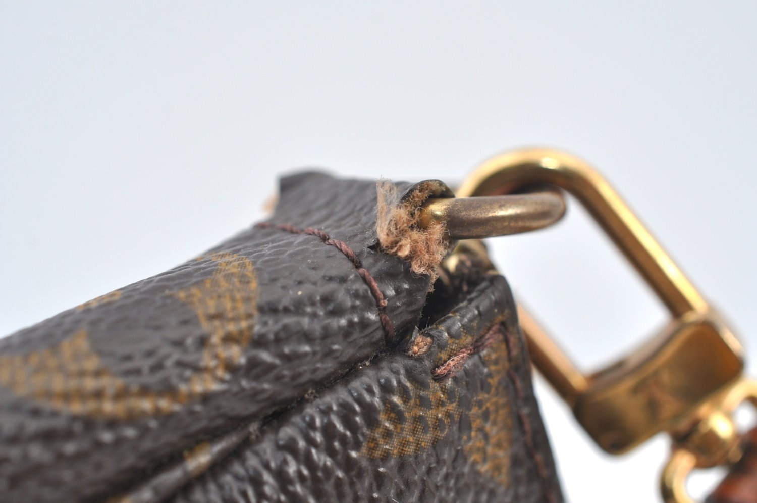 Authentic Louis Vuitton Monogram Pochette Accessoires Pouch M51980 Junk 5141J