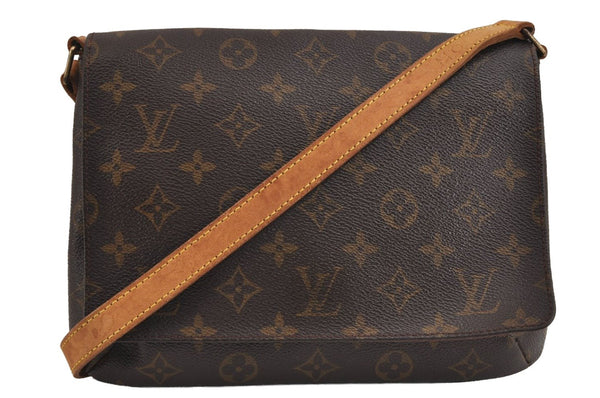Authentic Louis Vuitton Monogram Musette Tango M51388 Shoulder Cross Bag 5142J