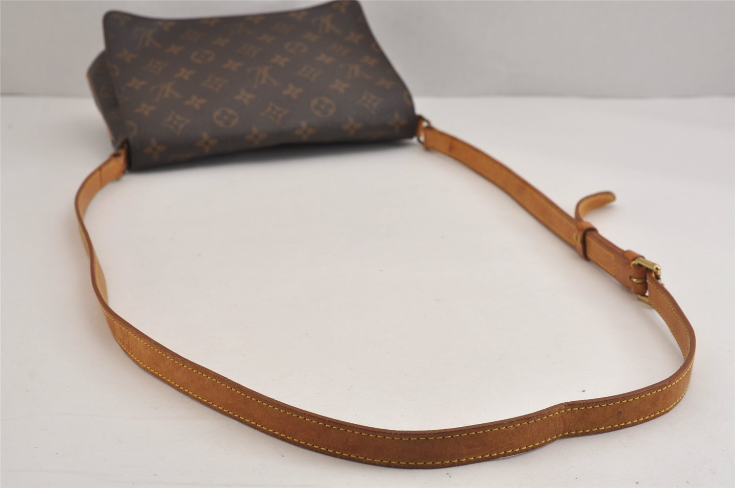 Authentic Louis Vuitton Monogram Musette Tango M51388 Shoulder Cross Bag 5142J