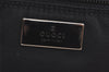 Authentic GUCCI Vanity Hand Bag Purse Nylon Enamel 0390951 Black 5143K