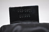 Authentic GUCCI Vanity Hand Bag Purse Nylon Enamel 0390951 Black 5143K