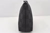 Authentic GUCCI Cosmetic Pouch Purse GG Canvas Leather 115237 Black 5144K
