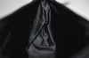 Authentic GUCCI Cosmetic Pouch Purse GG Canvas Leather 115237 Black 5144K