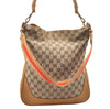 Authentic GUCCI Bamboo 2Way Shoulder Bag GG Canvas Leather 0014058 Brown 5146K