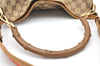 Authentic GUCCI Bamboo 2Way Shoulder Bag GG Canvas Leather 0014058 Brown 5146K