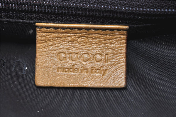 Authentic GUCCI Bamboo 2Way Shoulder Bag GG Canvas Leather 0014058 Brown 5146K